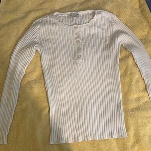 Coldwater Creek Women’s Ribbed Form Fitting Long Sleeve Shirt